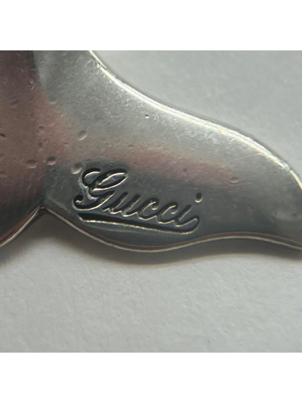 Gucci Marina Chain Whale Tail Necklace 925 Sterling Silver